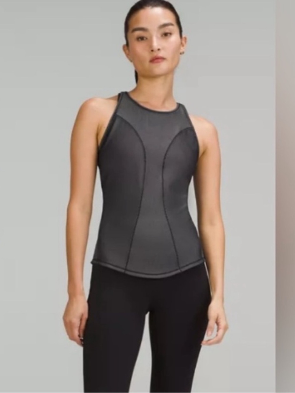 Lululemon Base Pace Two-Toned Ribbed Tank Top